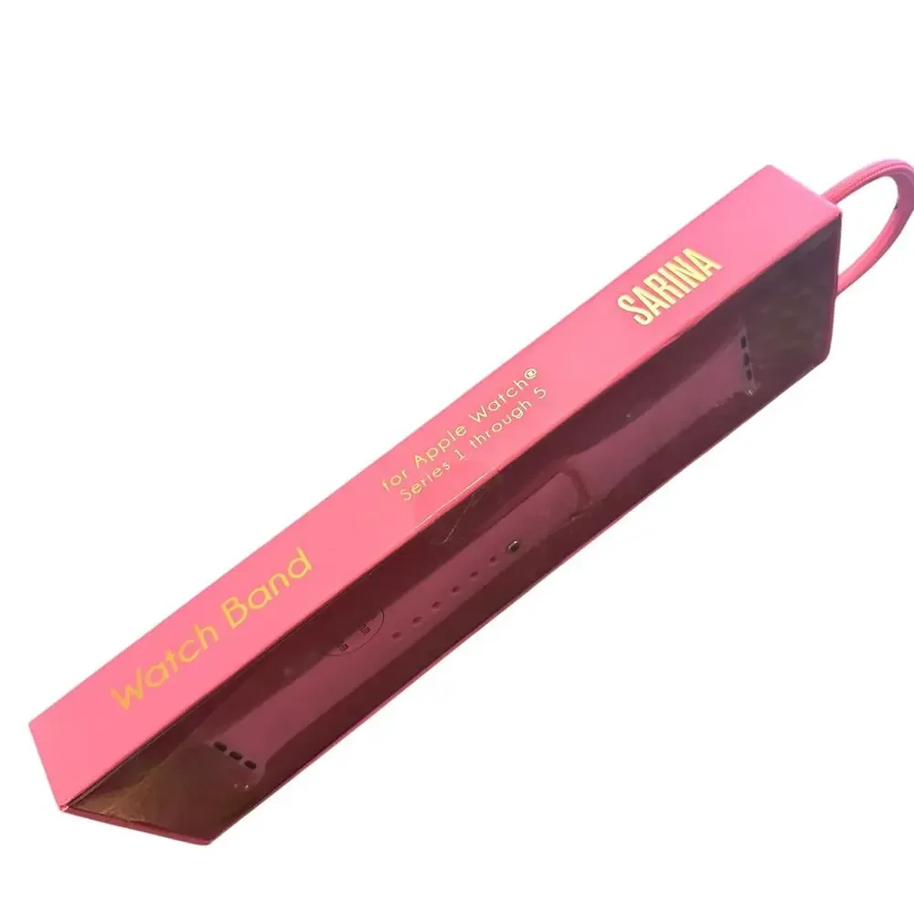 Sarina Womens Apple Watch Band 38/40mm Pink Silicone Sport Series 1-5 NEW
